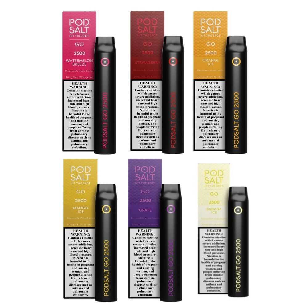 PS GO 2500 Disposable Vape Device (20mg) - Vape Here Store